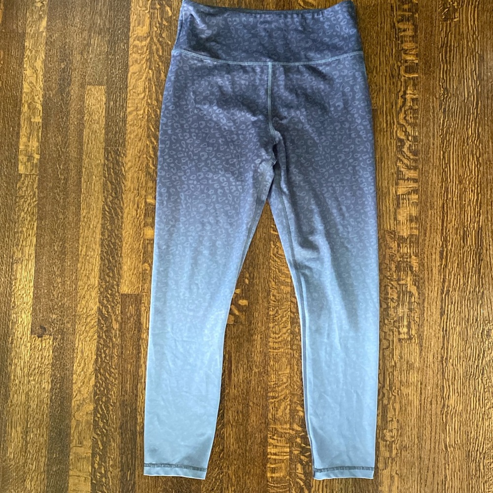 Women’s Ziya Activewear Grey Yoga Pants 7/8 Legging Sz 8